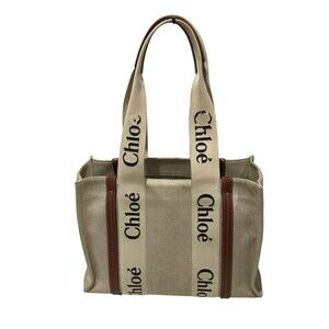 Chloe Bag Beige Tote Woody Chlo